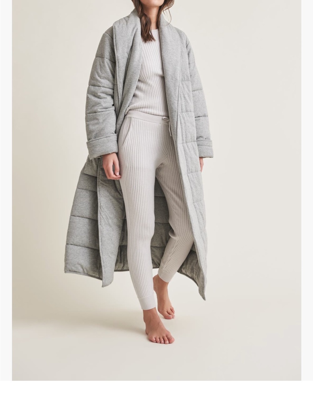 SKIN White Quilted Robe UNOPENED